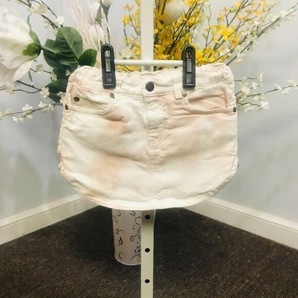 Louis Louise white/pink denim miniskirt size 6 EUC - Picture 3 of 3